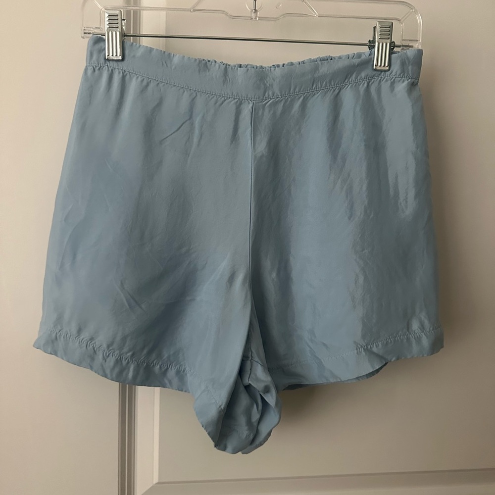 Athleta Silk Light Blue shorts- size small